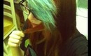 Dyeing my bangs Blue/Orange/green