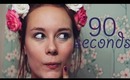 90 Second Makeup Challenge?! | TheCameraLiesBeauty