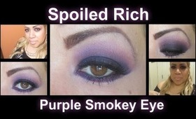 Spoiled Rich Purple Smokey Eye Makeup Tutorial (MAC Archie Palette)