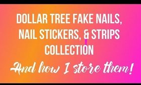 Dollar Tree Fake Nails Collection & How I Store Them | Part 2 OF 2 | PrettyThingsRock