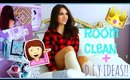 Cleaning my ROOM +  DIY ROOM ORGANIZATION IDEAS + Tips & TRICKS