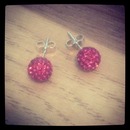 pink stud earrings 