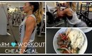 Arm Workout and Cheat Meal. Tone your arms with this easy arm workout.