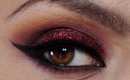 Red Glitter Makeup (Holiday Makeup Tutorial)