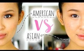 American Makeup vs Asian Makeup | Makeup Transformation