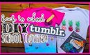 Back to School DIY Ideas: Tumblr inspired shirts