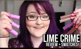 LIME CRIME REVIEW + SWATCHES | heysabrinafaith