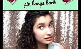 3 easy + cute ways to pin bangs back ❤️