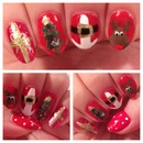 Festive Christmas nail art