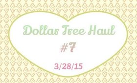 Dollar Tree Haul #7 - 3/28/15 [PrettyThingsRock]