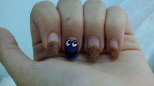 cookie monster nails!