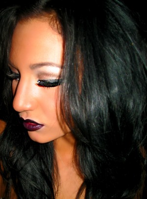 a super dark lip always adds instant edge and sex appeal :) 