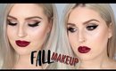 Fall Makeup Tutorial! ♡ Deep Berry Lips & Smokey Eyes!