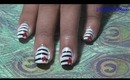 Zooey Deschanel Inspired Nails: "Hearty Stripes"