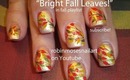 Easy Fall Leaves Nail Art