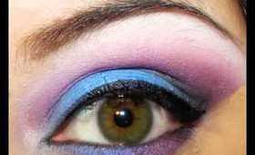 Simple to do Dramatic Blue & Purple Look