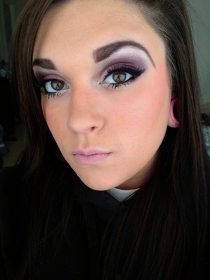my makeup for today i have been like putting white liner in the corners lately 