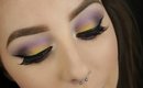Colourful Smokey Eyes: Purple and Yellow