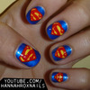 Superman Nail Art
