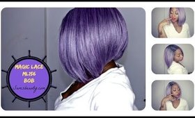 My Fall Bob! New Born Free MLC156| Lavender/ Silver Wig Review | Samsbeauty