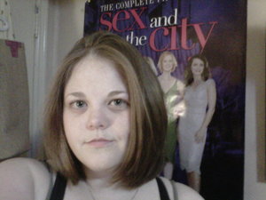 I got my hair cut tonight...about 12 inches gone that I'm donating :)