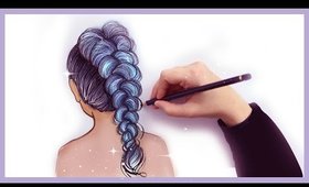Drawing Tutorial ❤ How to draw and color Messy Blu