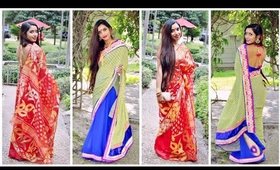 Durga Puja| Ethnic Wear , Traditional Saree Look Book 2016 featuring sareez.com