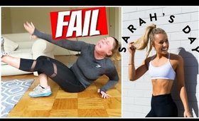 I tried following a Sarah's Day workout... here's what happened