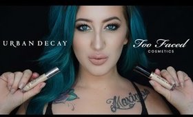 Too Faced Born This Way VS Urban Decay Naked Skin | Concealer Wear Test