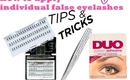 How to apply individual false eyelashes | Tutorial