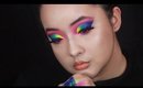Neon Rainbow makeup tutorial