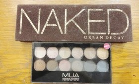 Splurge or Save? Urban Decay Naked Palette vs. MUA Undressed Palette