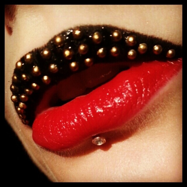 louboutin inspired studded lip | Kelly S.'s Photo | Beautylish