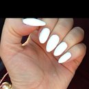 Simple white nails