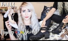 TRYING SHOES I BOUGHT ON EBAY UNDER £10! HIT OR FAIL