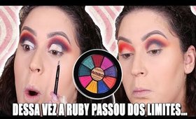 TESTEI LANÇAMENTOS DA RUBY ROSE E TENTEI FAZER UMA MAKE MUITO HARD! Duda Fernandes