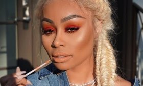 Blacc Chyna Orange Makeup Look Inspired Tutorial | Marlene Aymone