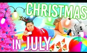 DIY Christmas in July Pool Party! What to do when you're BORED in Summer!