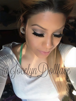 Just a simple smokey eye with some extra dramatic lashes a the darker color on my eyes is from the smash box beauty exposed pallet. My lashes are double stacked from ardell. Thanks for all the likes and feed back and the love follow me on Instagram @jocelyndollface thank you so much xoxo