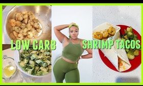 Cook Dinner with me | Sweet and Spicy LOW CARB Shrimp Tacos