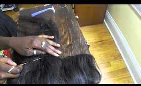 How to make a closure from a wig