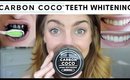CARBON COCO TEETH WHITENING REVIEW + DEMO | Activated Charcoal Tooth Polish