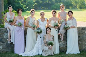 I assisted my friend and colleague Nicole Cudzilo for this lovely wedding. 
I did some of the beautiful Bridesmaid's make up (Other than the base make up which was airbrushed on by Nicole). 