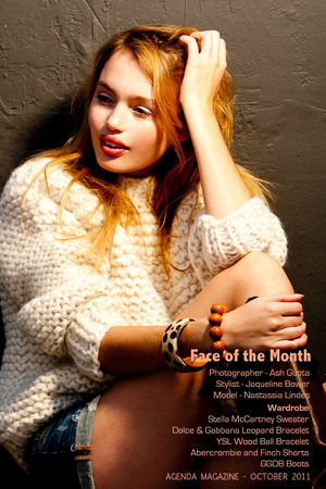 Agenda Magazine's October 2011 Face of the Month - Nastassia Lindes