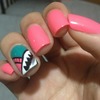 Pink nails:3333