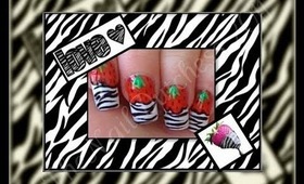 ~ Zebra / Tiger Strawberry Design ~