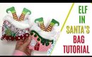 Elf in Santa's Bag Tutorial, Christmas cards project share, 12 days of Christmas Day 11