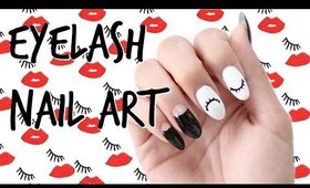 EYELASH NAIL ART | MANI MONDAY #NAILSWITHLYNETTE