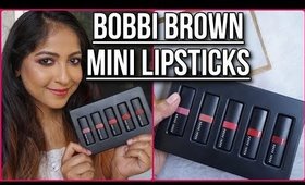 BOBBI BROWN LIP CRUSH MINI CRUSHED LIP COLOR KIT | SWATCHES & REVIEW | Stacey Castanha