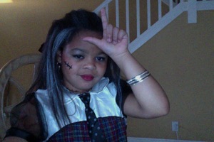 Halloween Makeup for my little sister..[late]